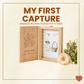 My First Capture- Wooden Engraved Foldable Photo Frame