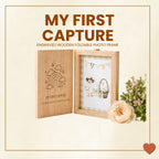 My First Capture- Wooden Engraved Foldable Photo Frame