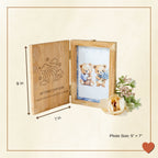 My First Capture- Wooden Engraved Foldable Photo Frame