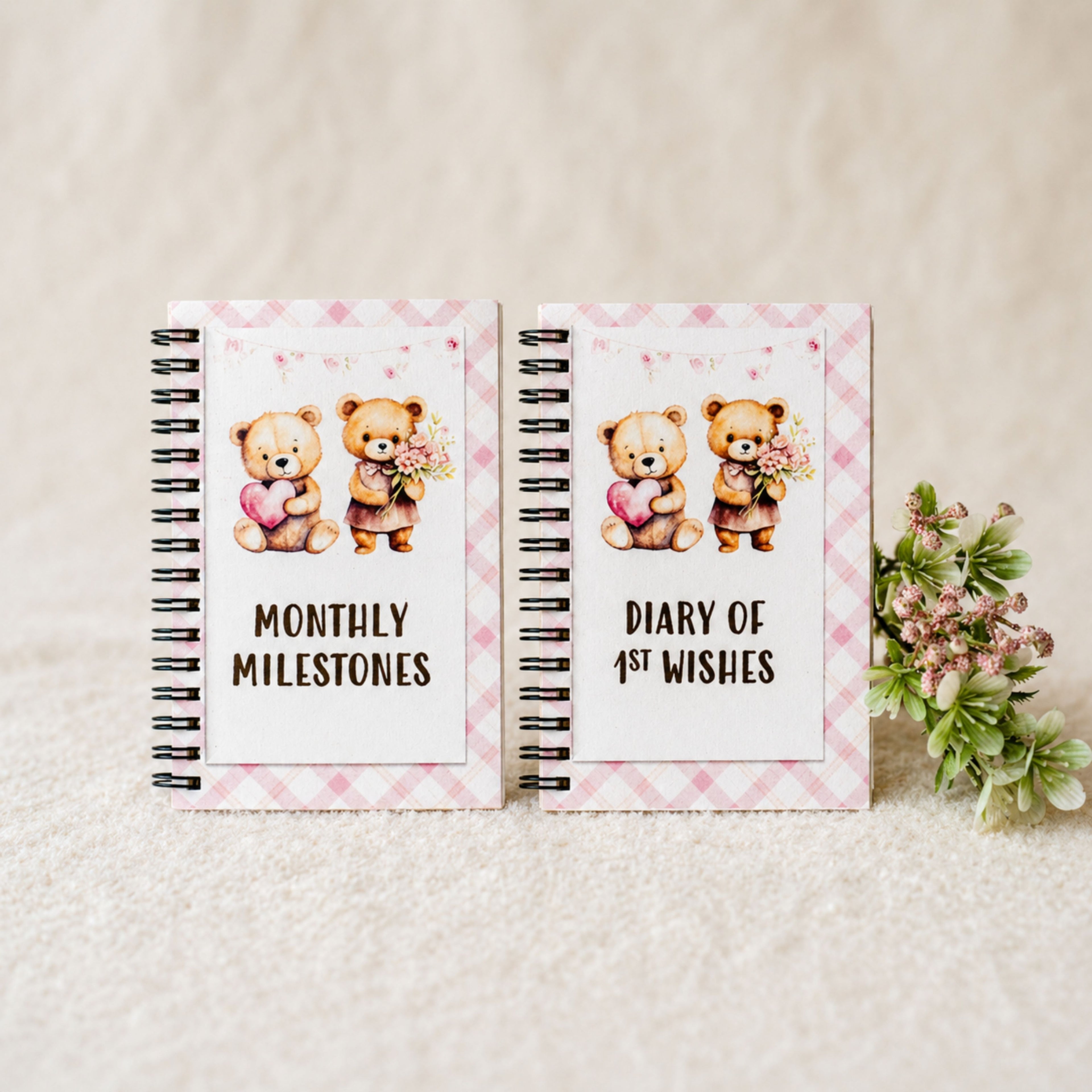 Two Journals, One Beautiful Story - Teddy Pink