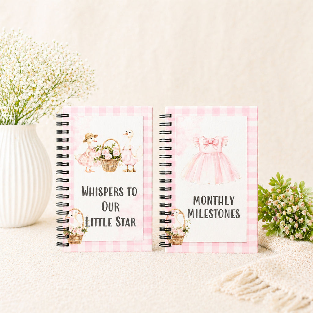 Two Journals, One Beautiful Story - Stork Pink