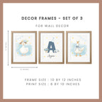 Personalized Nursery Wall Art - Stork Green