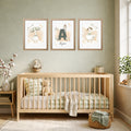 Personalized Nursery Wall Art - Stork Green