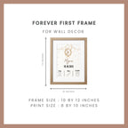 Birth Announcement Frame - Bunny Brown