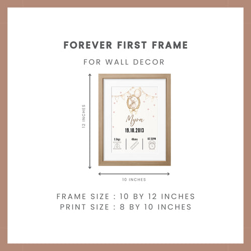 Birth Announcement Frame - Bunny Brown