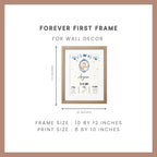 Birth Announcement Frame - Bunny Blue
