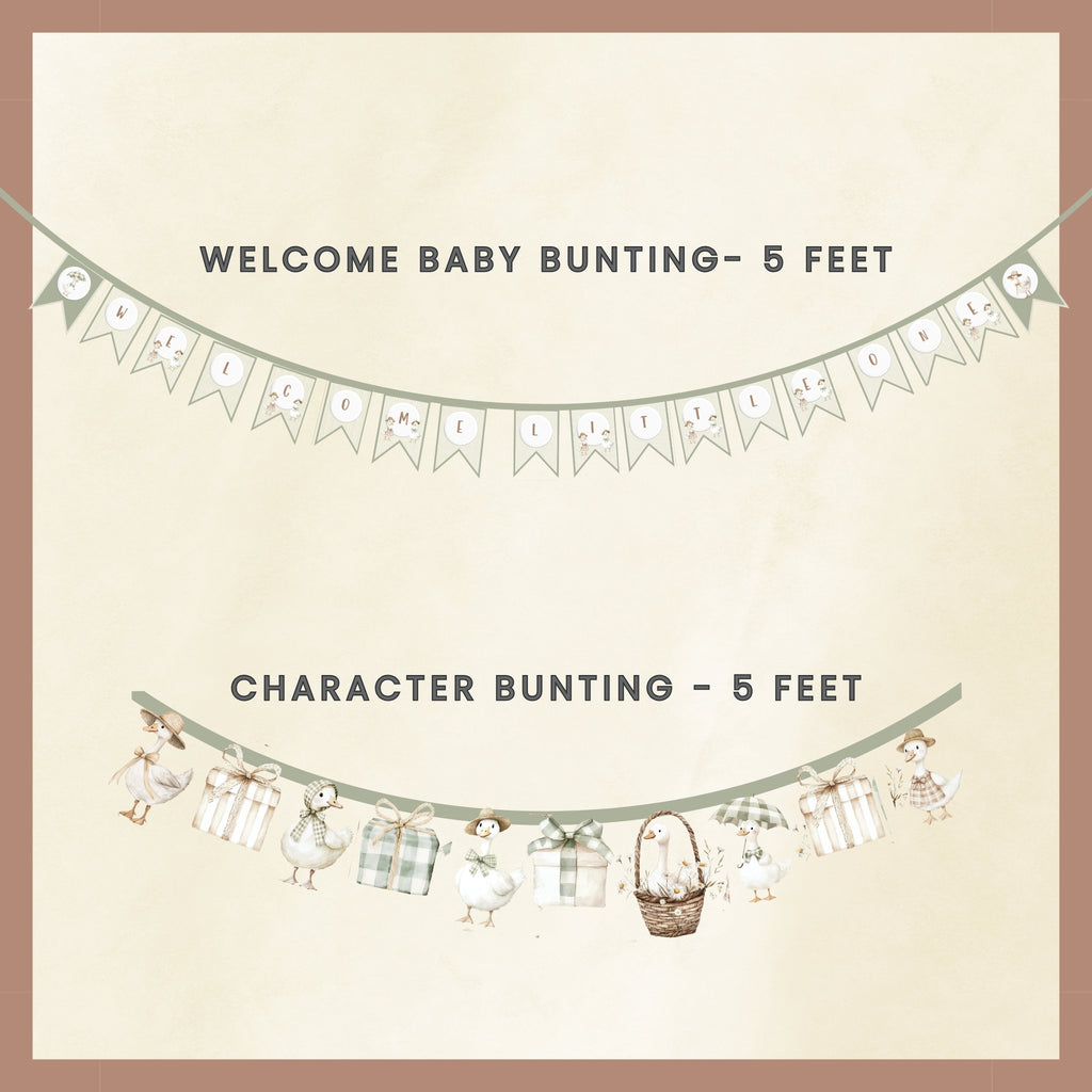 Welcome Baby Decor - Stork Green