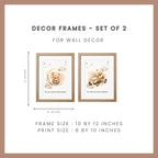 Nursery Wall Art With Quote - Teddy Brown