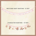Welcome Decor - Baby Girl - Teddy Pink
