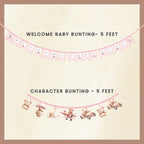 Welcome Decor - Baby Girl - Teddy Pink