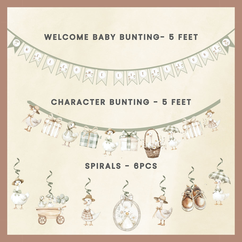 Welcome Decor - Stork Green
