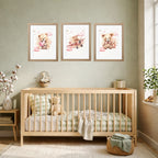 Nursery Wall Art - Teddy Pink