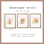 Nursery Wall Art - Teddy Brown