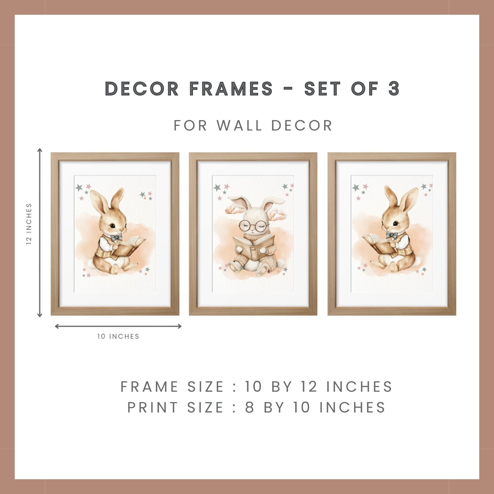 Nursery Wall Art - Bunny Reading
