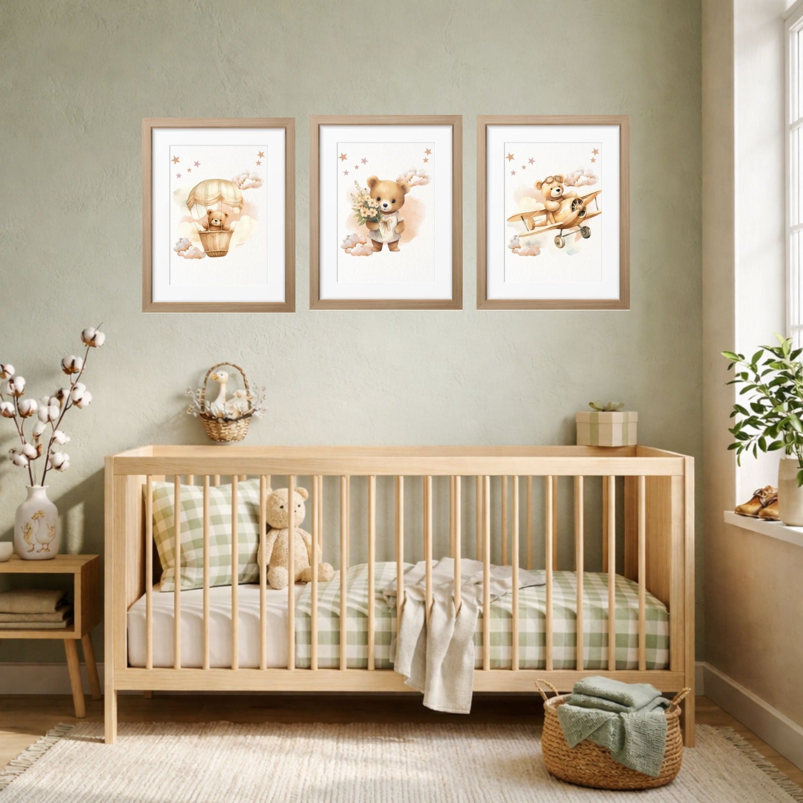 Nursery Wall Art - Teddy Brown