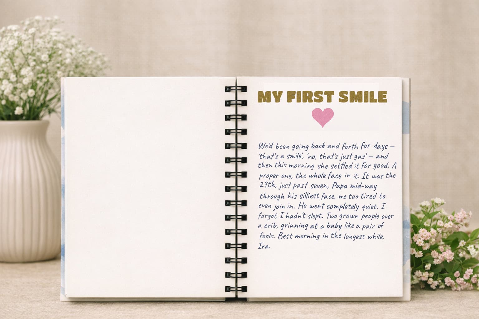 Two Journals, One Beautiful Story - Stork Pink